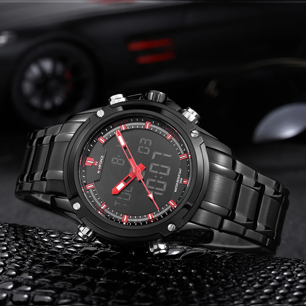 Watches Men Luxury Brand NAVIFORCE 9050 Men's Quarz Hour Analog Digital LED  Army Military Relogio Masculino Free for Regulator|masculino|masculinos  relogiosmasculino watch - AliExpress