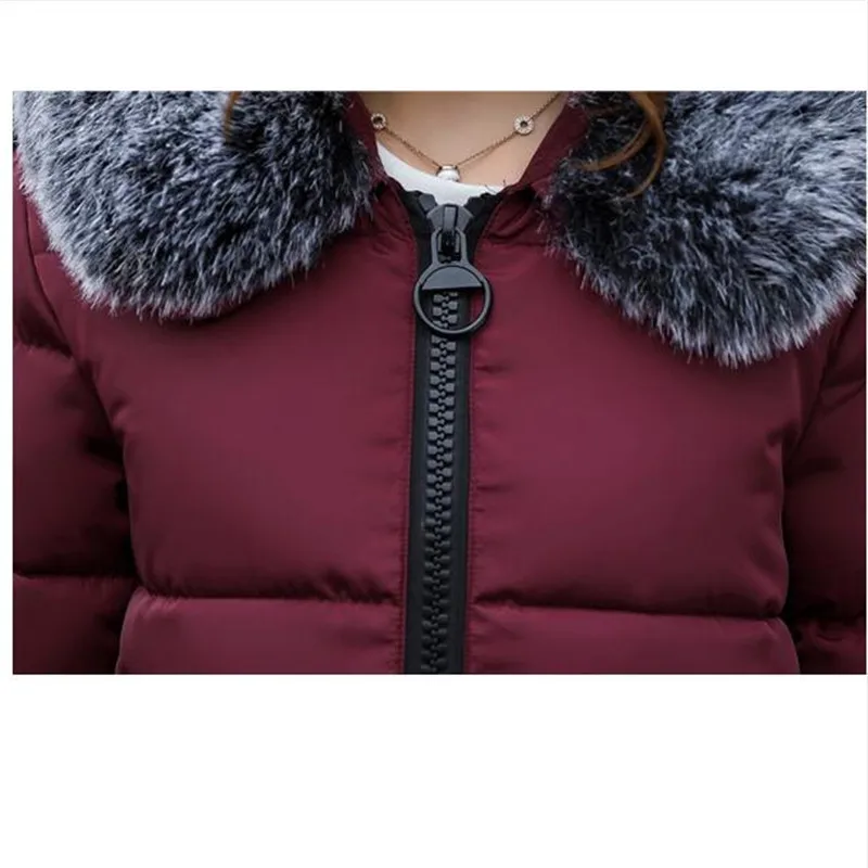 Avec Col Capuchon Long Veste Coton Femmes 3 À De Parka D'hiver Manteau Survêtement 2018 Femelle rembourré Manteaux 4 Mode 1 Fourrure 2 80gwqA