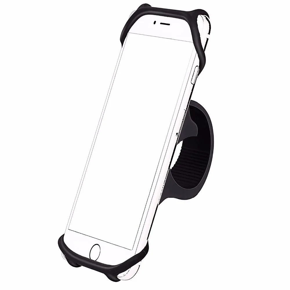 Durable Adjustable Silicone Tie Strap Cell Phone Handlebar