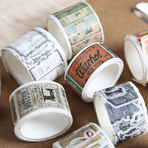 

Alideco 1 pcs Washi Masking Tapes Kawaii Collage de pegatinas Decorative Adhesive Scrapbooking DIY Paper Japanese Stickers