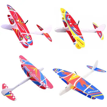

Electric Hand Throw Foam Plane DIY Assembled Motor Glider Model Kids Toy Gift