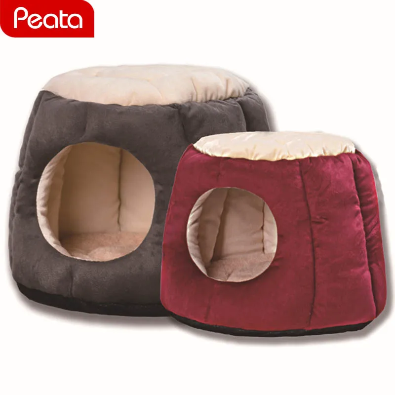 

Dog Beds Winter Soft Fleece Breathable Pet Heated Mat For Pug Puppy French Bulldog Teddy Cats Sleeping Bag Nest Cave Bed Y