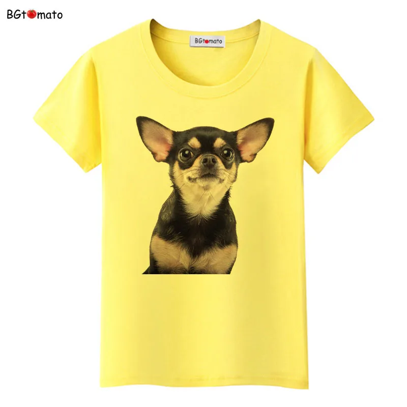 BGtomato Новинка! Супер милая футболка со щенком Женская любимая одежда милая собака 3D футболки хорошего качества брендовые футболки повседневные топы - Цвет: 7