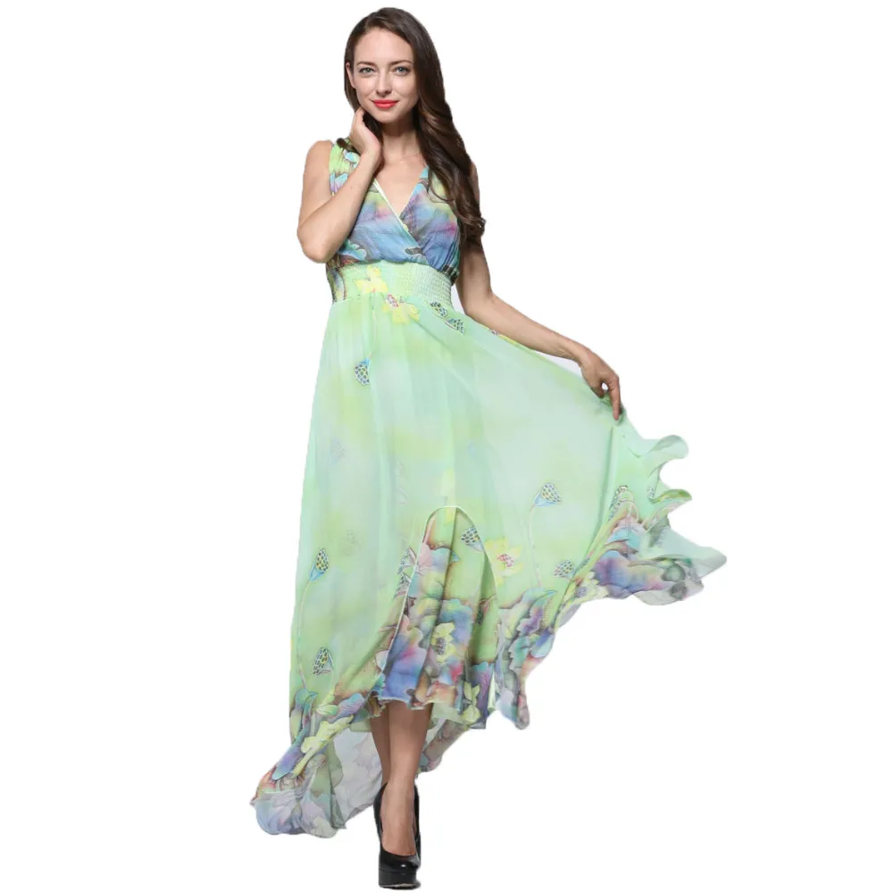 chiffon maxi dress elegant
