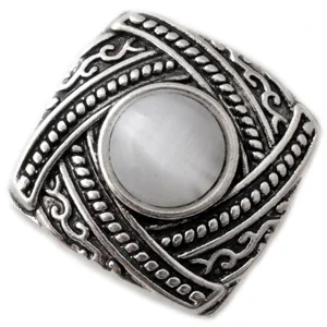 

D02158-1 mix color square newest rivca snap for bracelet ginger charm
