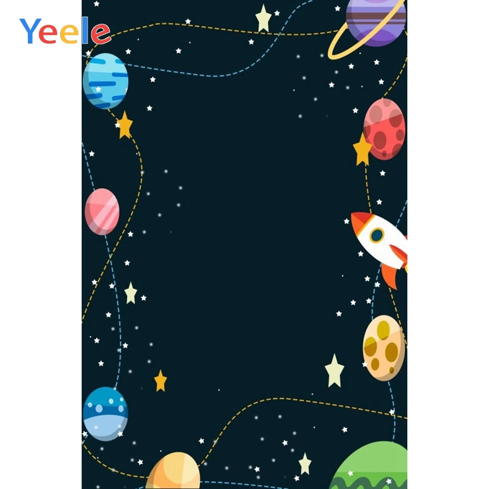 Yeele Виниловый фон для фотосъемки детей с изображением планеты космического
