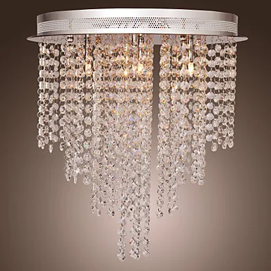 

Flush Mount Modern LED Crystal Ceiling Light With 6 Lights For Living Room, Lustres De Sala Teto