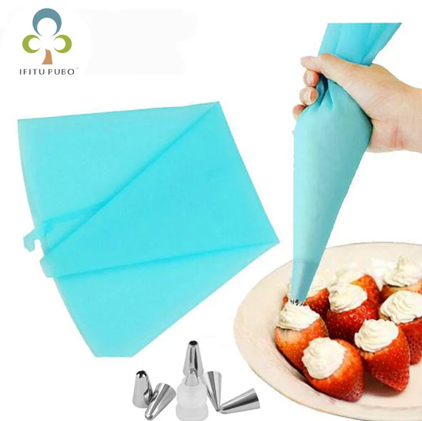 

Baking tools Biaohua mouth sets of silicone Biaohua bag converter Cooking cream cake LYQ