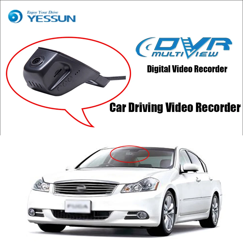 YESSUN для Nissan Fuga вождение автомобиля видео регистраторы Wi Fi DVR мини камера Novatek 96658 FHD 1080P регистраторы ночное видение