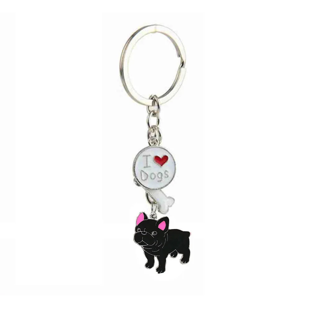 1 шт., брелок для ключей с надписью «I LOVE DOG»