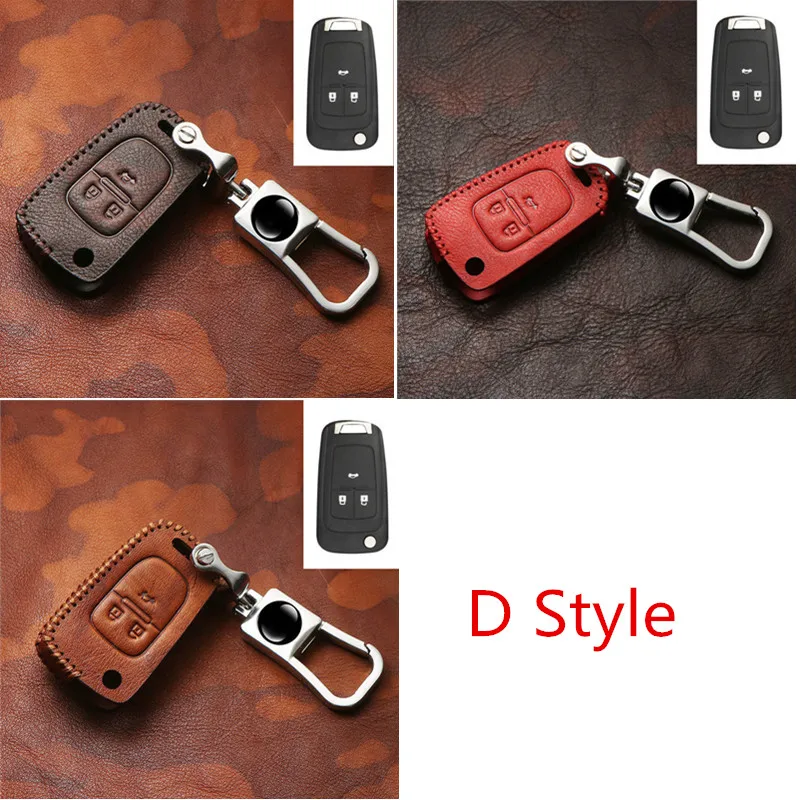 Чехол для ключей от автомобиля из натуральной кожи для Chevrolet buick Sonic Spark Cruze Captiva Lacetti Orlando Epica Trax Smart Keychain