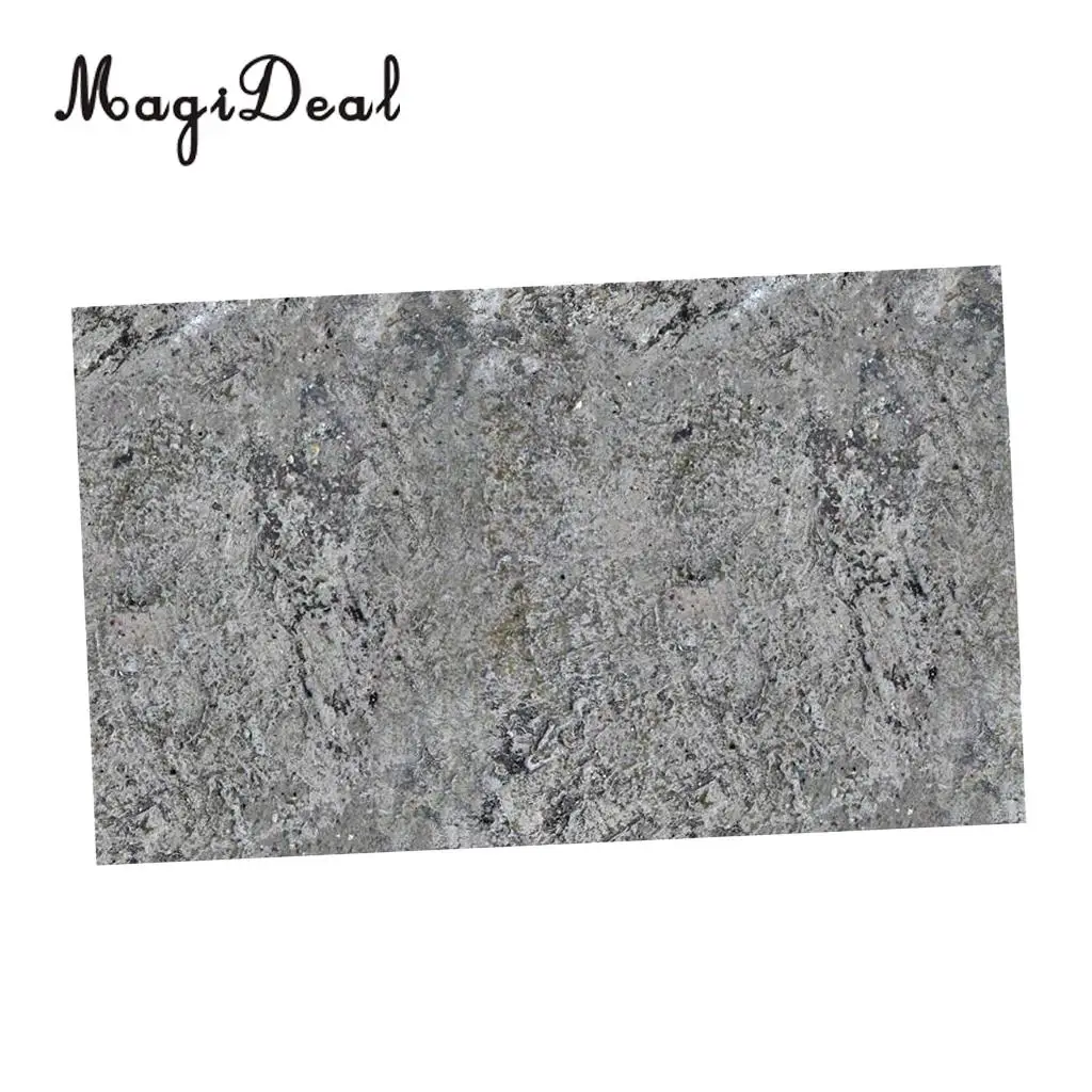 MagiDeal Home Decor Self-adhesive Cobblestones Murals Bathroom Kitchen Floor Stickers Wall Decals