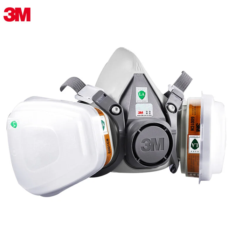 3M 6200 Gas Mask Spray Paint 17 In 1 Antiodor Personal Dust Mask Chemical Industrial Half Face Respirator Dust Mask