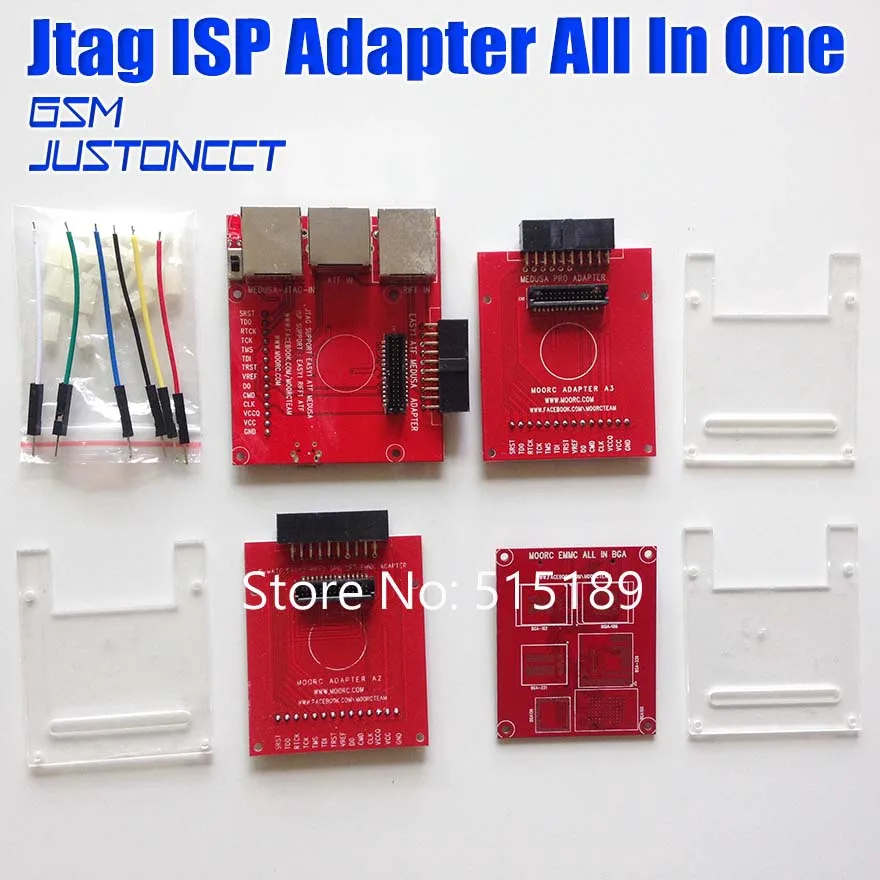 

Newest update MOORC JTAG ISP Adapter ALL IN 1 For RIFF EASY JTAG PRO JTAG MEDUSA EMMC E-MATE BOX ATF BOX