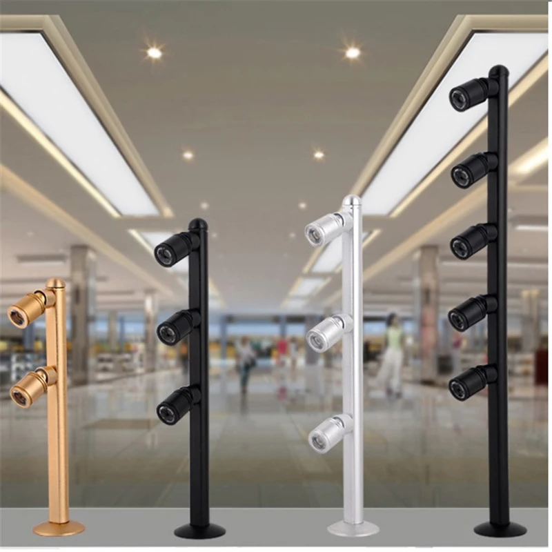 

85-265Vac input led cabinet spot lamp ,rotatable 2/3/5 head jewelry ,pearls key lighting ,commercial accent spot lighting
