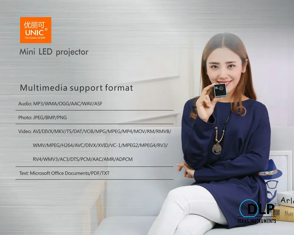 UNIC P1+Wifi Mini Led Projector (20)