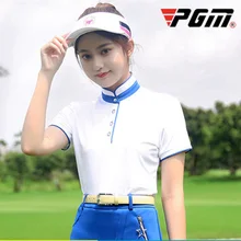 PGM Высокое качество Новые женские гольф спортивная одежда синий красный дышащий Быстросохнущий солнцезащитный крем рубашки и юбка костюм для гольфа