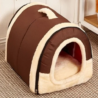 Собачий дом Питомник Гнездо коврик для домашних животных собака сумка домик кровать для кошки для маленьких средних собак дорожная переноска для домашних животных кровать сумка диван продукт складной - Цвет: Светло-серый