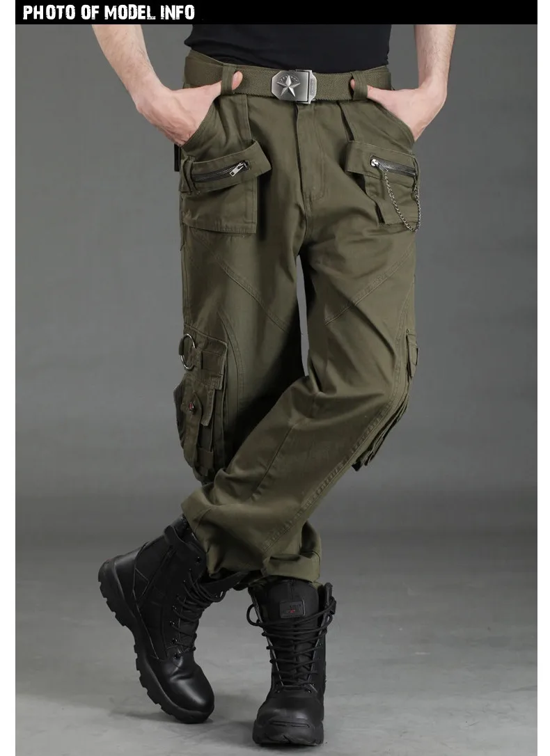 Outdoor Camouflage Multi Pockets Casual Pants Men's Military Tactical  Trousers Overalls 