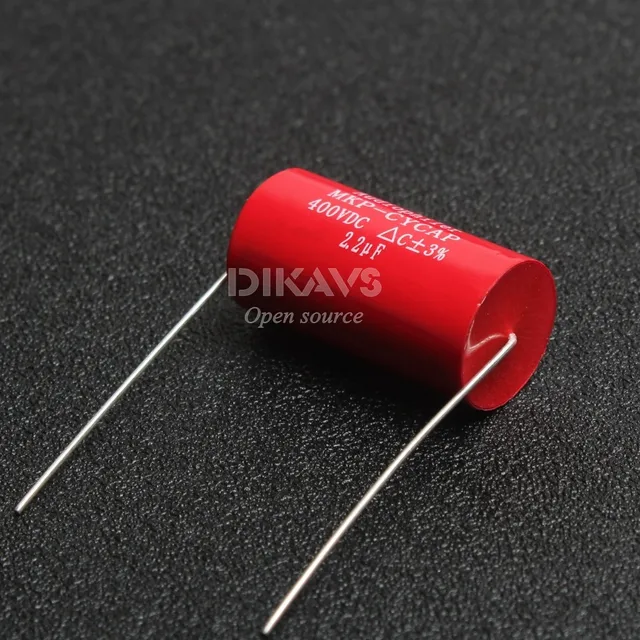 1Pcs Audiophiler Axial MKP 2.2uF 400v DC HIFI DIY Audio Grade Capacitor