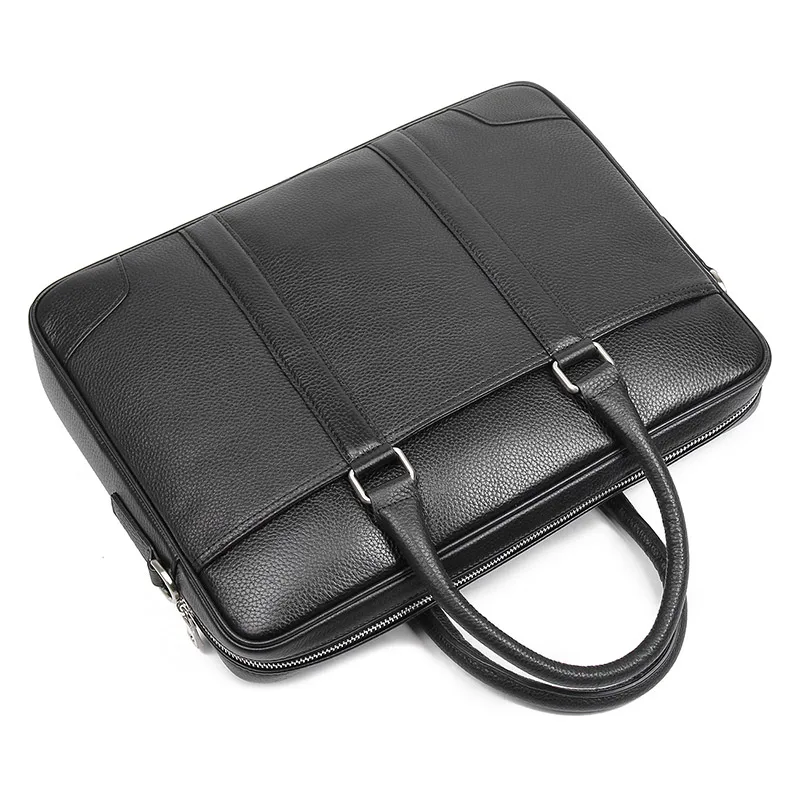 Genuine Leather Male Briefcases Fashion Business Bag First Layer Cow Leather Handbag Men 7400A