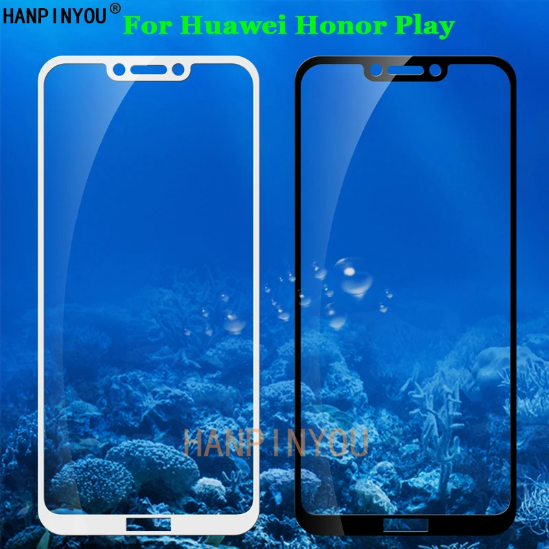 Закаленное стекло 9H 2.5D для Huawei Honor Play полноразмерная Защитная пленка экрана с