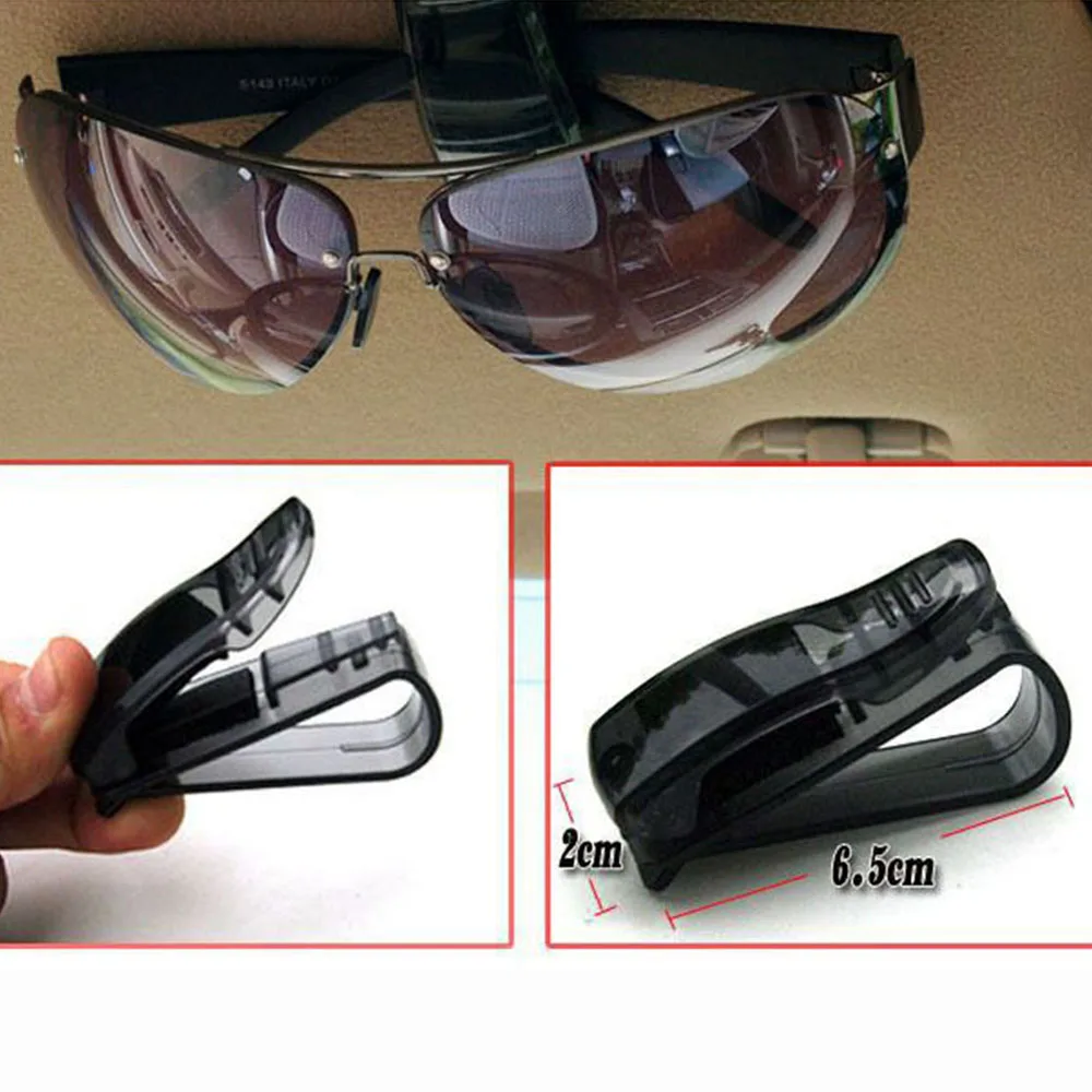 Универсальный автомобильный солнцезащитный козырек держатель для очков для чтения очки солнцезащитные очки для очков карта Ручка солнцезащитные очки Зажим для автомобиля аксессуары