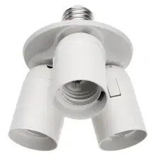 3-1 светильник с цоколем E27 разветвитель для ламп Базовый адаптер для стандартного светодиодный и CFL ламп