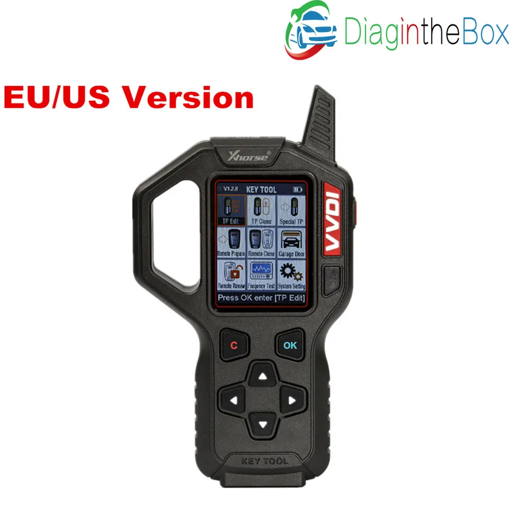 

100% Original Xhorse VVDI Key Programmer Key Tool Remote EU/US Version VVDI Key Tool Auto Transponder Key Generator Programmer
