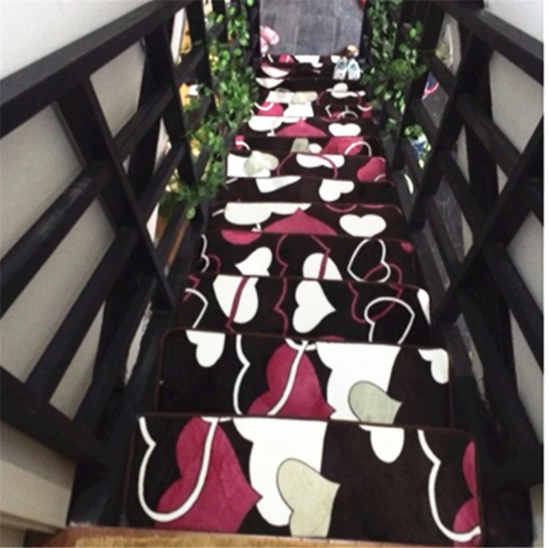 Home Decor Carpet Point Plastic Bottom Stair Pads Anti-slip Noise insulation Floor Area Rug Carpets Stairs Decor Warm Stairs Mat Home Decor Carpet Point Plastic Bottom Stair Pads Anti-slip Noise insulation Floor Area Rug Carpets Stairs Decor Warm Stairs Mat