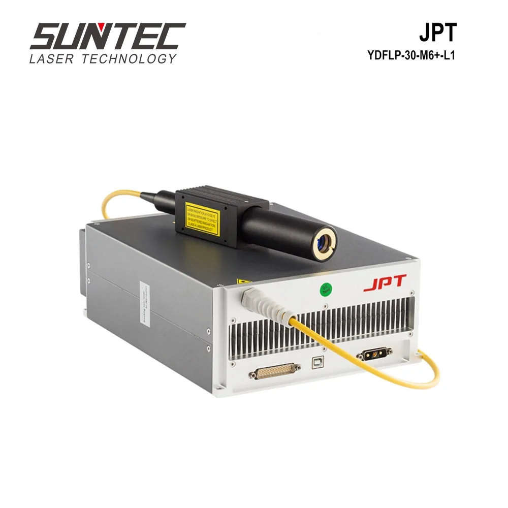 Suntec волоконный лазерный источник 30 Вт JPT Mopa волоконный лазерный генератор Mopa лазерный источник для волоконно-лазерной маркировочной машины YDFLP-30-M6+-L1