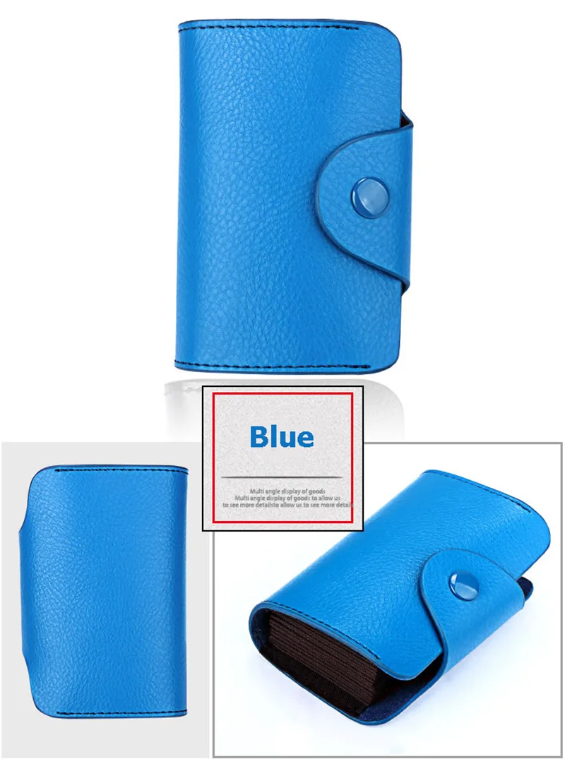 Men Women Business Card Holder Genuine Leather Credit Cards Organizer Bank Card Case Money Wallet Cardholder Porte Carte PC0052 (13)