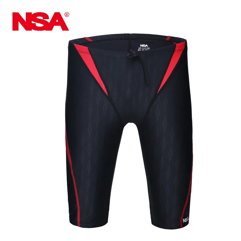 

NSA swimwear mens sharkskin professional swimming jammer trunks boy's competition racing swimwsuit pants swim briefs