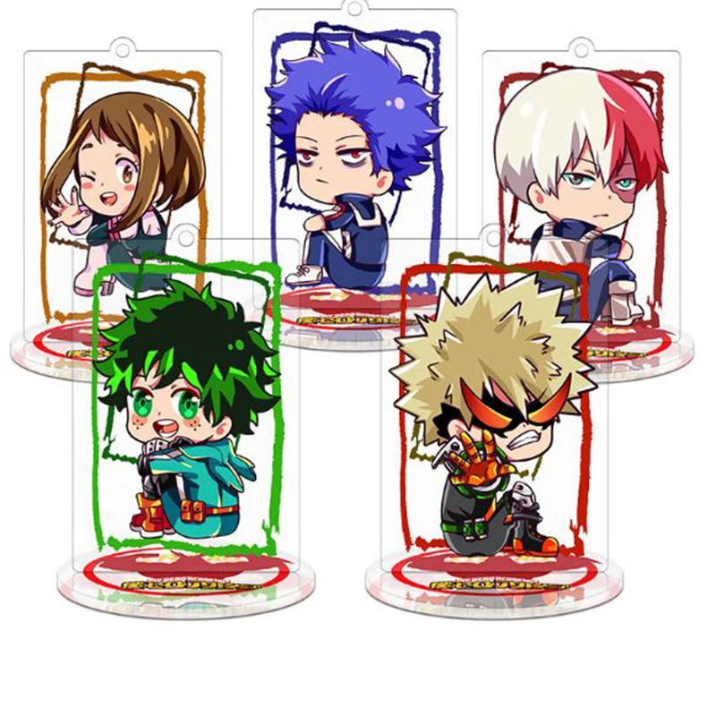 

1 Pc Nice Anime My Hero Academia Acrylic Stand No Hero Academy Model Figure Toys Plate Holder Ornament Keychain Keyring
