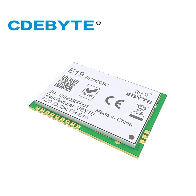 E19 (433M20SC) lora Дальний диапазон SX1278 433 МГц 100 мВт штамп антенна отверстия IOT uhf