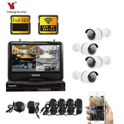 Yobang видеонаблюдения-система видеонаблюдения 960 P 1.3MP 4CH NVR IP IR-CUT открытый ip-камера видеонаблюдения системы видеонаблюдения комплект