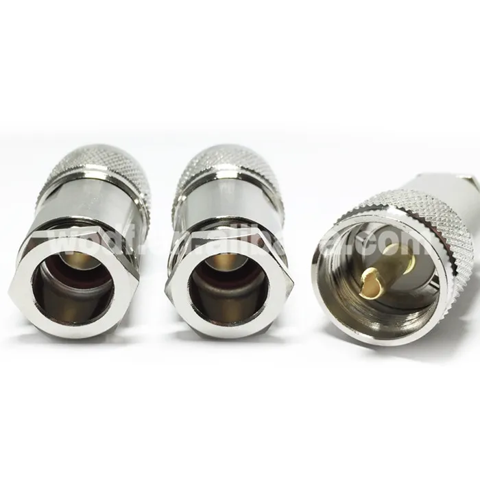 UHF PL259 male clamp for LMR400 RG8 cable connector (5)