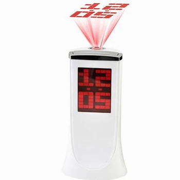 

With 12/24 Hours Display Temperature Electric Large Desk Clock Portable Battery Backup Digital Snooze Projection Alarm Clock