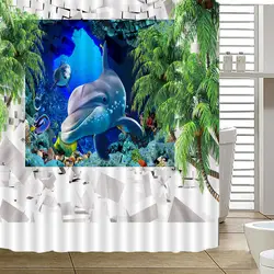 Акула мира Душ шторы s водостойкие для женщин Товары для ванной душ полиэстер ткань мерчендайз betty boop AP8G