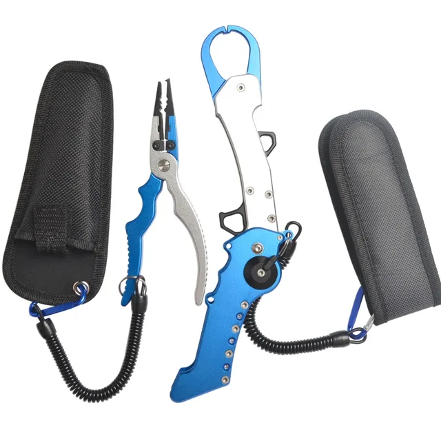 $US $26.24 High Quality Fishing Tools Set Aluminium Fishing Lip Gripper Fishing Pliers Cutting Pliers With Two
