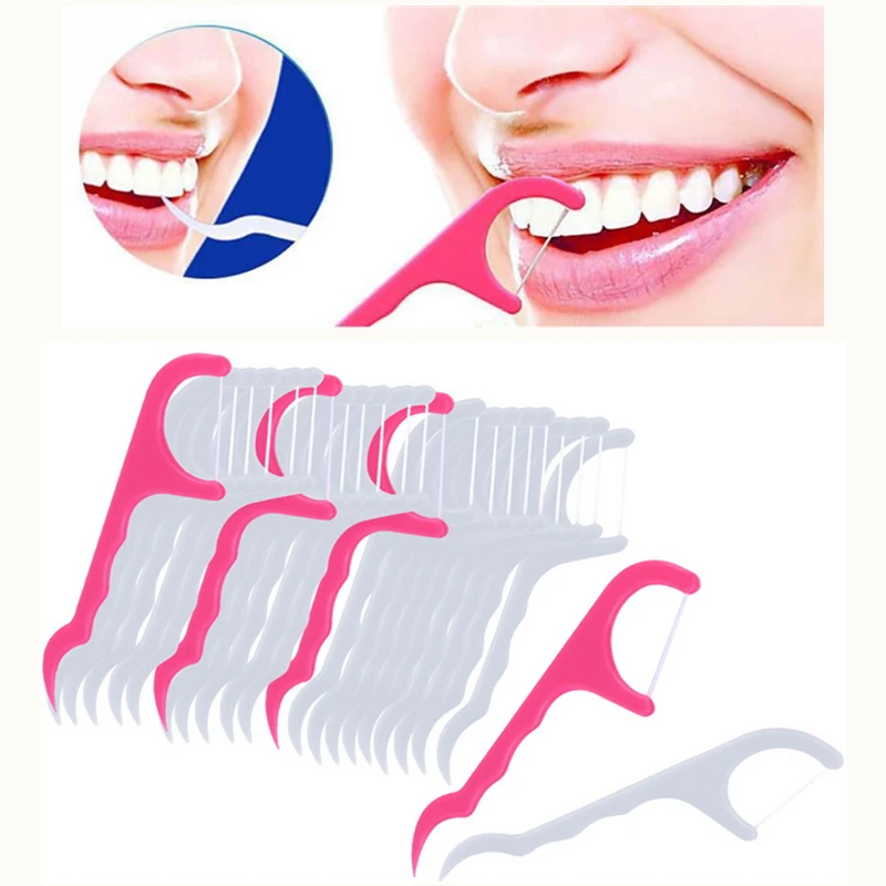 

30pcs Oral Care Dental Floss Water Flosser Picks Teeth Toothpicks Stick Tooth Clean Oral Hygiene Teeth Clean Stick Tooth Picks