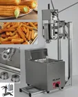 4 in 1 3L Manual Churros Maker + Working Stand + 6L Gas Fryer + 700ml Churros Filler