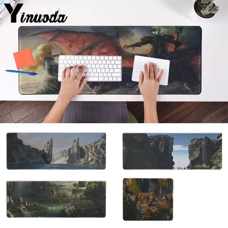 

Yinuoda In Stocked lord of the rings wallpaper Rubber Mouse Durable Desktop Mousepad gaming Mousepad For PC Laptop Notebook