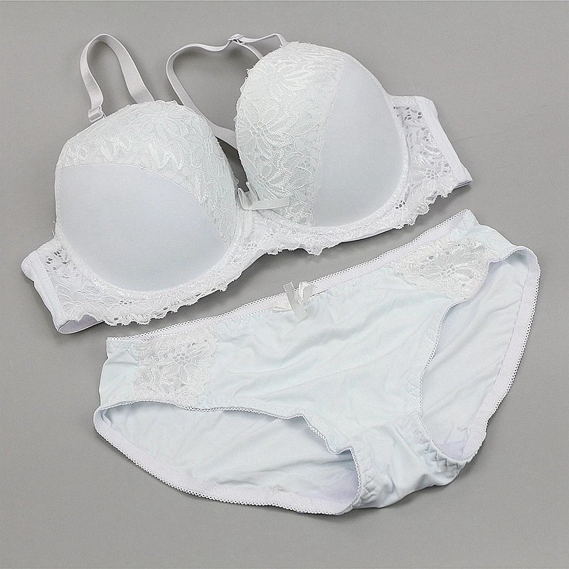 DaiNaFang Lady Lace Push Up Bra Sets 38/85 40/90 42/95 D DD E Cup Underwear Panties Womens Sexy Lingerie Female plus size bra and panty sets