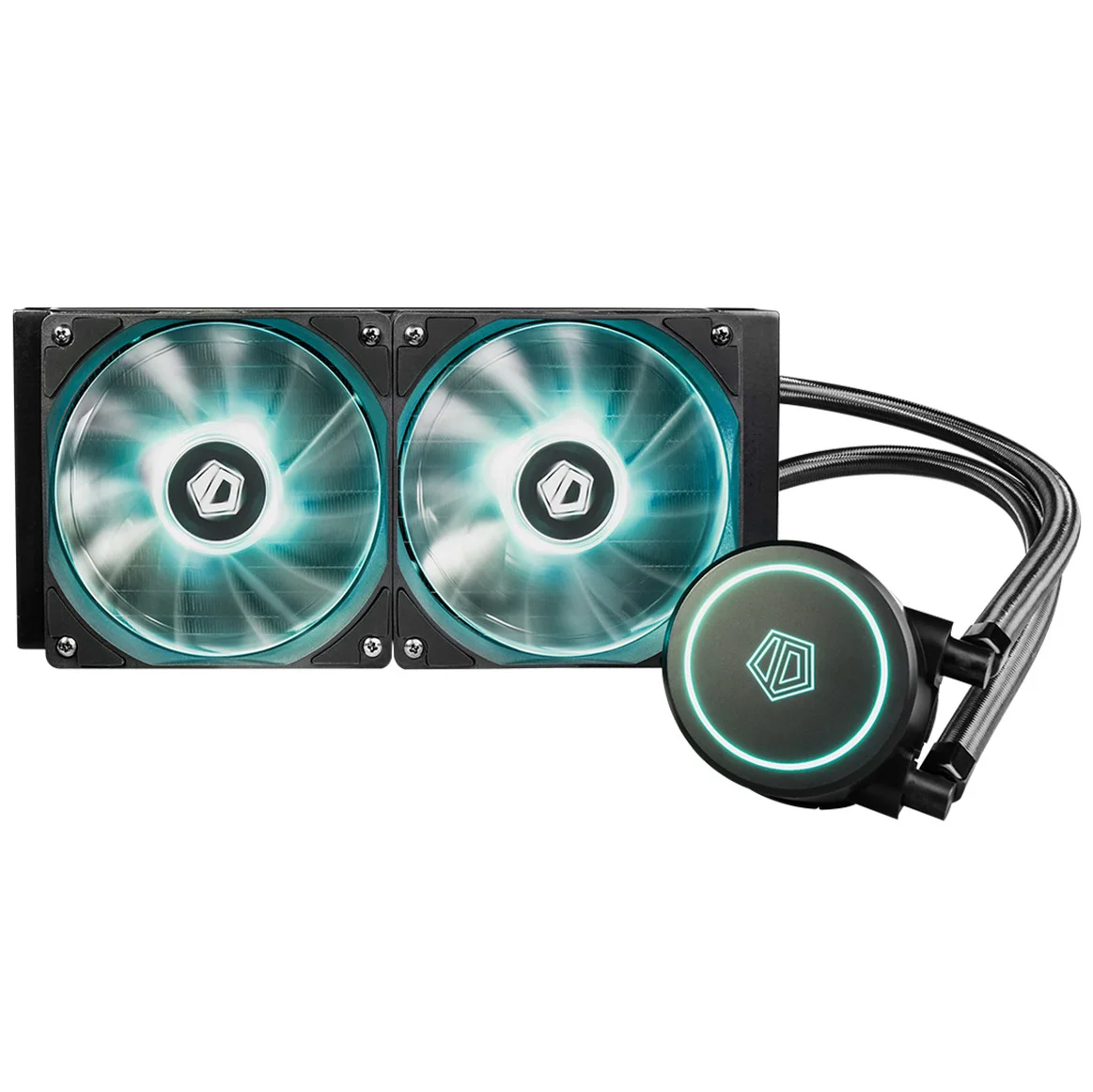 ID-COOLING AURAFLOW X 240 RGB синхронизация AIO кулер воды с мм радиатор 2x120 PWM вентиляторы