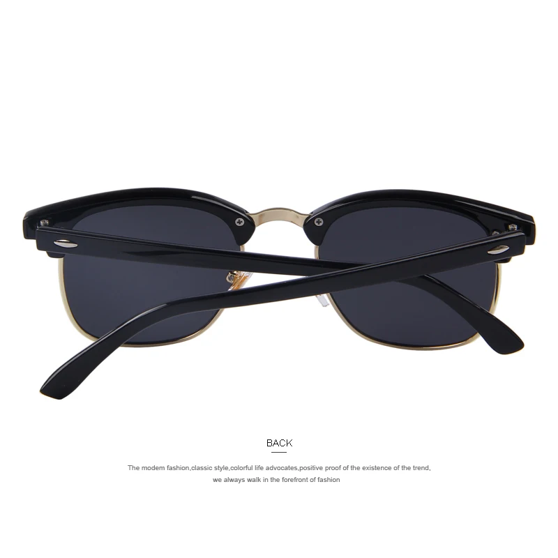 Мужские ретро поляризованные солнцезащитные очки с заклепками классические брендовые дизайнерские солнцезащитные очки унисекс UV400