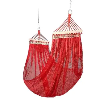 

Portable Ice Silk Anti-rollover Hammock for Camping 150kg Outdoor Red, Green, Purple, Blue Traveling