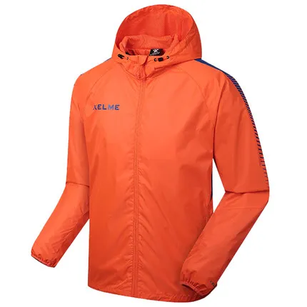 KELME Мужская водонепроницаемая куртка для спорта на открытом воздухе, теплое Брендовое пальто для походов, кемпинга, походов, лыжного спорта, мужские куртки K081 - Цвет: Orange