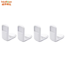 4 шт. жесткий пластиковый детский уход за детьми предохранительный ящик двери шкафа под прямым углом угловой замок товары для безопасности детей
