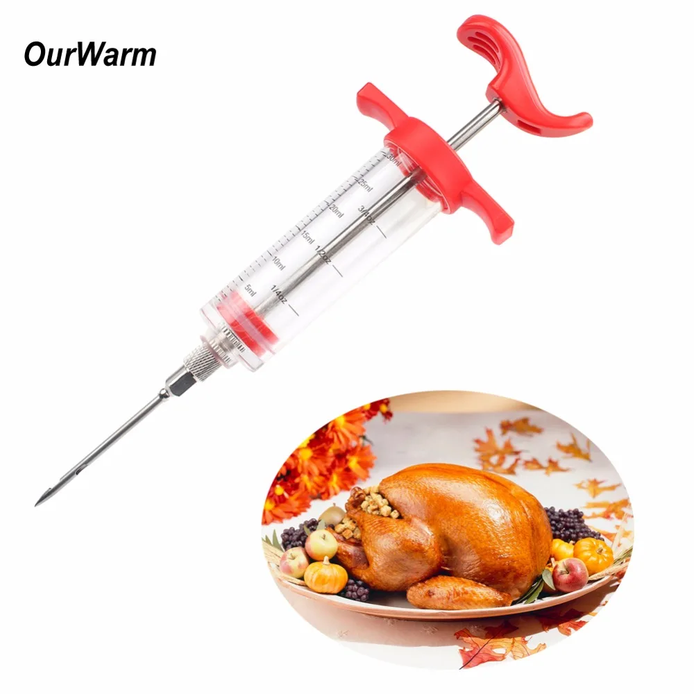 Buy OurWarm Barbecue Syringe Barbecue BBQ Kitchen Tools Set Stainless Steel